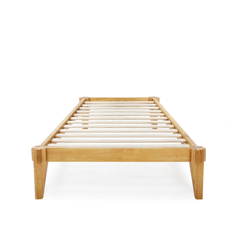 Oliver Jamerian Solid Wood Platform Bed Frame Without Headboard